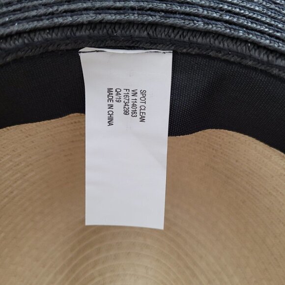 Paper Straw Panama Hat with Paper Straw Flowers - Picture 8 of 8